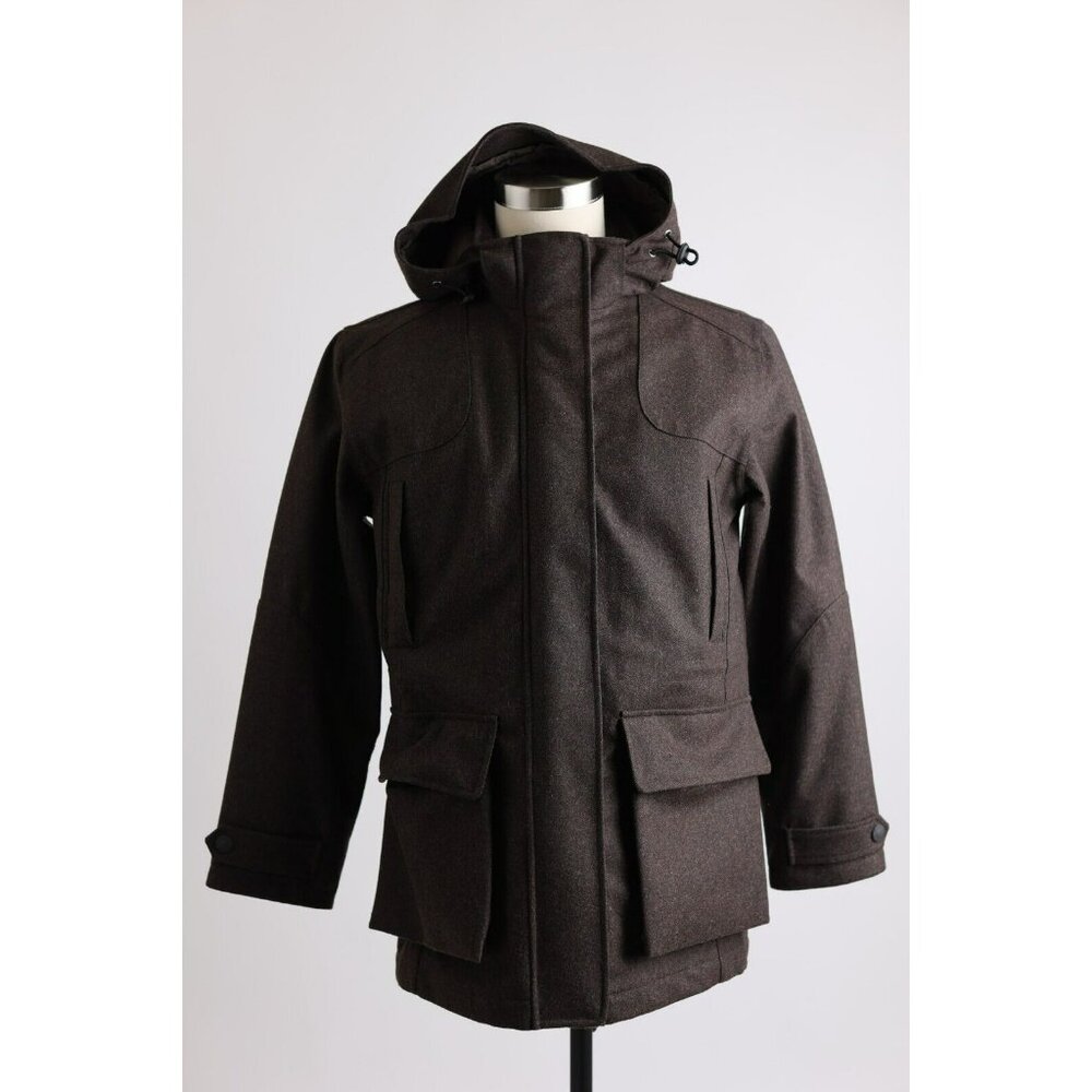 $3,850 Purdey Wool Parka Jacket SZ M / Brown Waterproof NEW